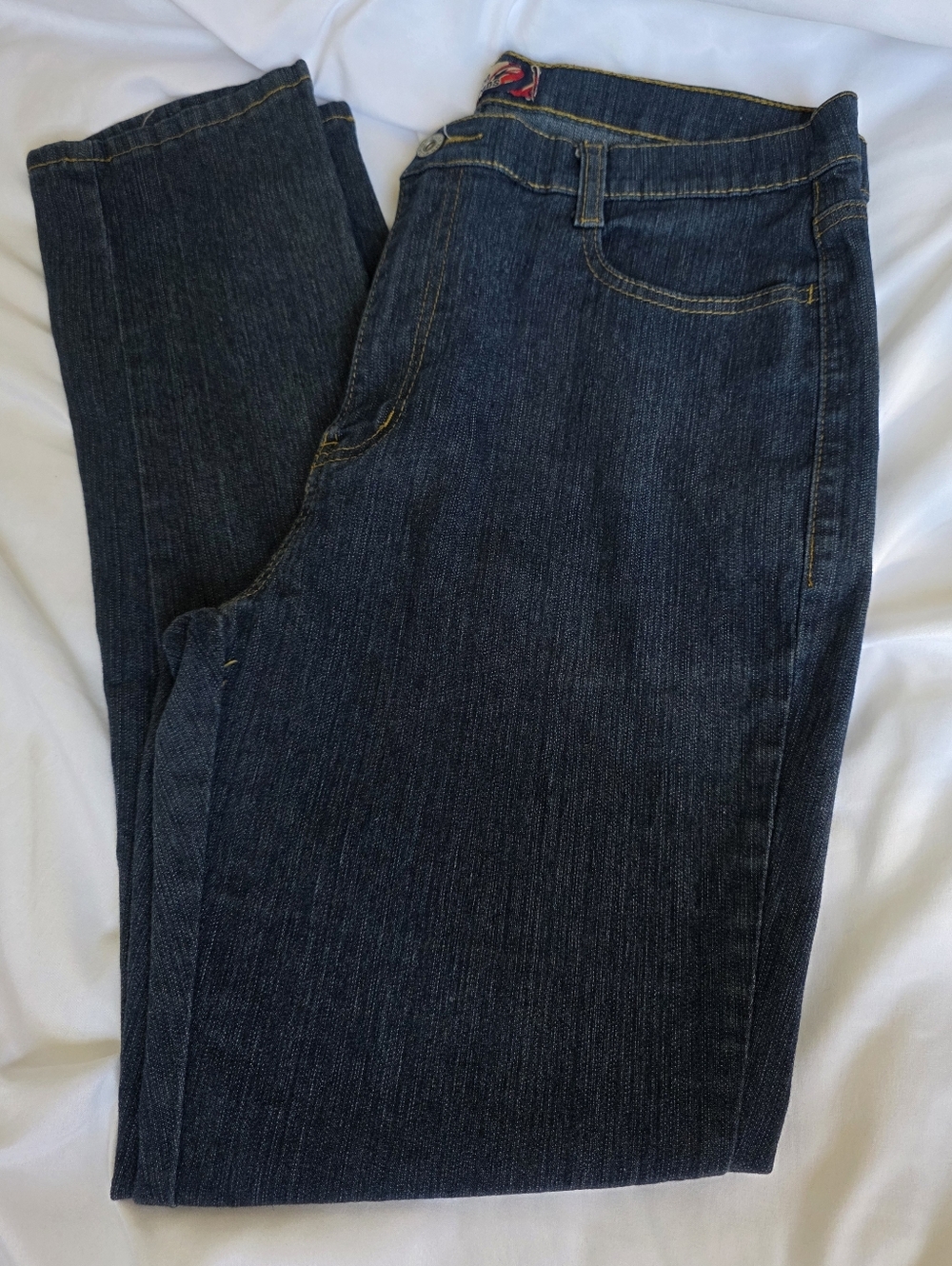 Najera Womens Dark Blue Denim Straight Skinny Jeans Size 12